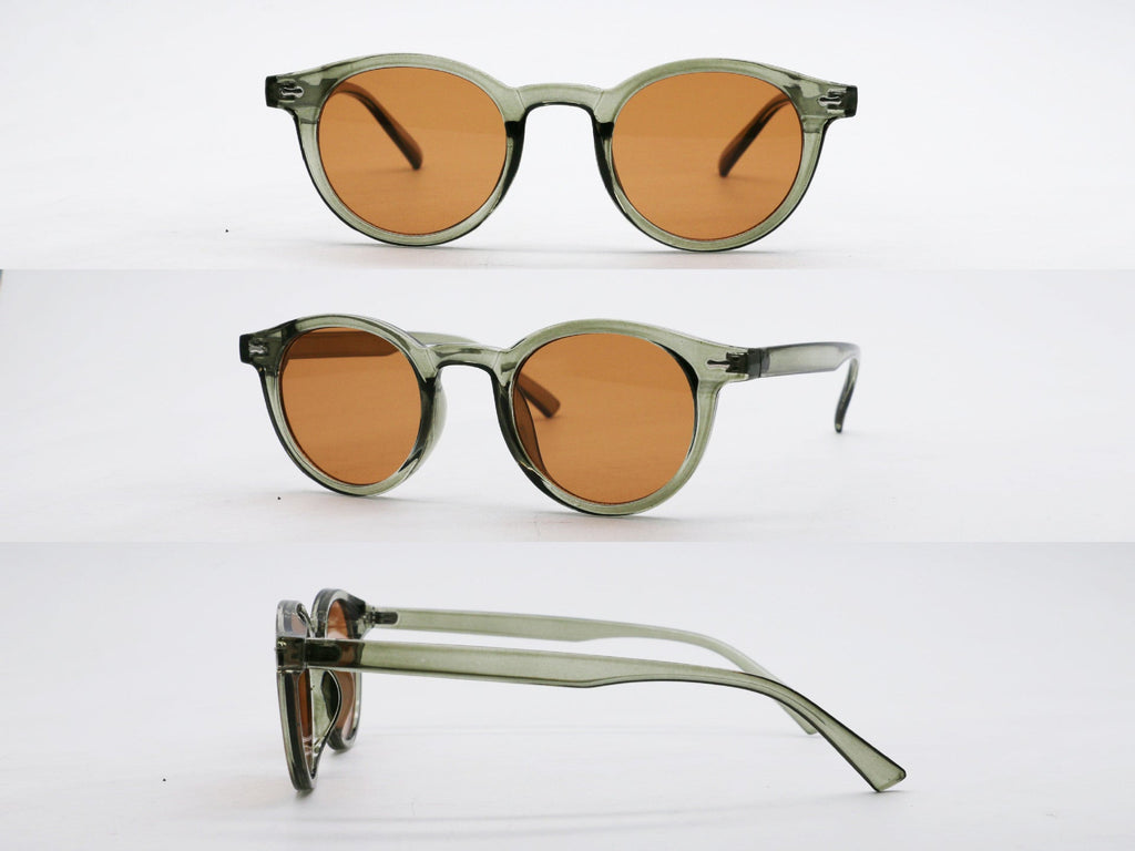 Emery | Womens Retro Round Sunglasses UV400 Protection Full Frame Shades