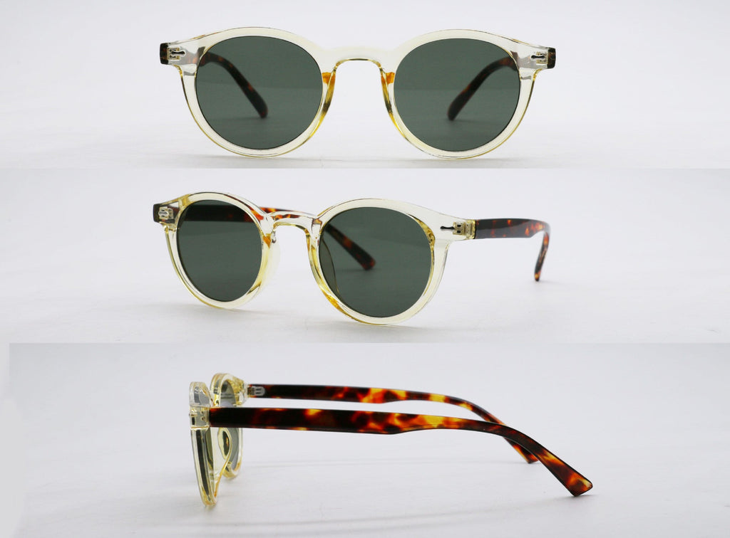 Emery | Womens Retro Round Sunglasses UV400 Protection Full Frame Shades