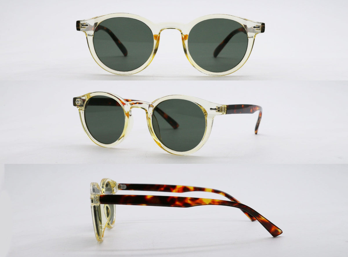 Emery | Womens Retro Round Sunglasses UV400 Protection Full Frame Shades