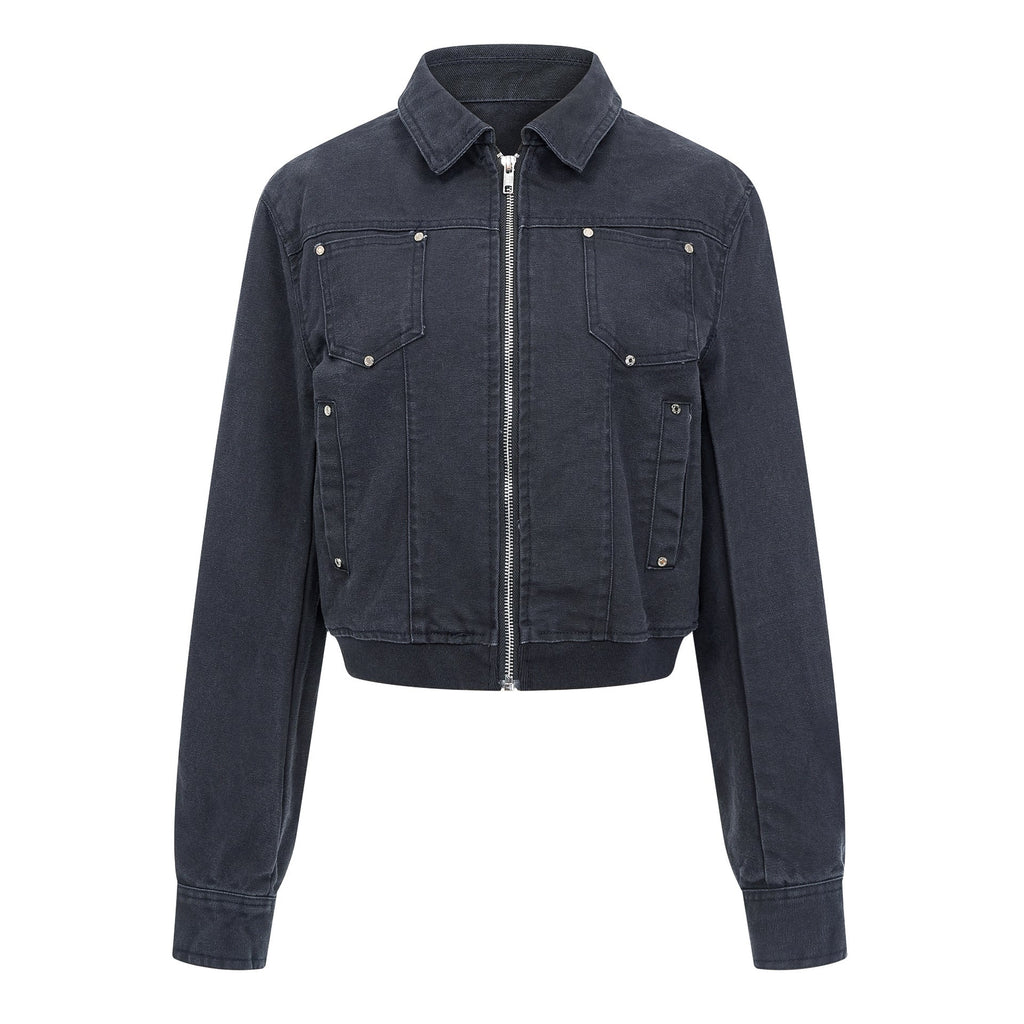 Emilia | Womens Cropped Vintage Denim Jacket
