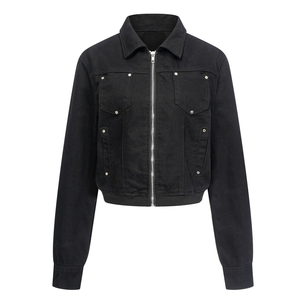 Emilia | Womens Cropped Vintage Denim Jacket
