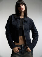 Emilia | Womens Cropped Vintage Denim Jacket