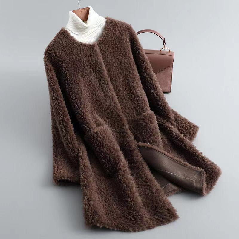 Emma | Womens Faux Fur Coat Longline Warm Winter Jacket