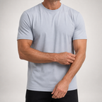 Emmerson | Mens Cotton Round Neck Short Sleeve T Shirt, Grey