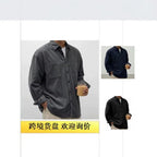 Emmett | Mens Corduroy Long Sleeve Shirt - 4