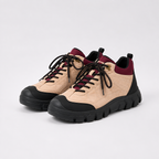 Eve | Womens Chunky Platform Lace Up Combat Ankle Boots, Chestnut 4