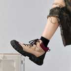 Eve | Womens Chunky Platform Lace Up Combat Ankle Boots