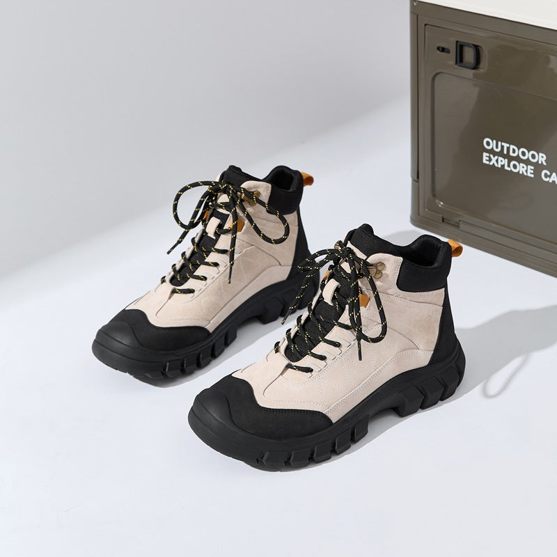 Eve | Womens Chunky Platform Lace Up Combat Ankle Boots