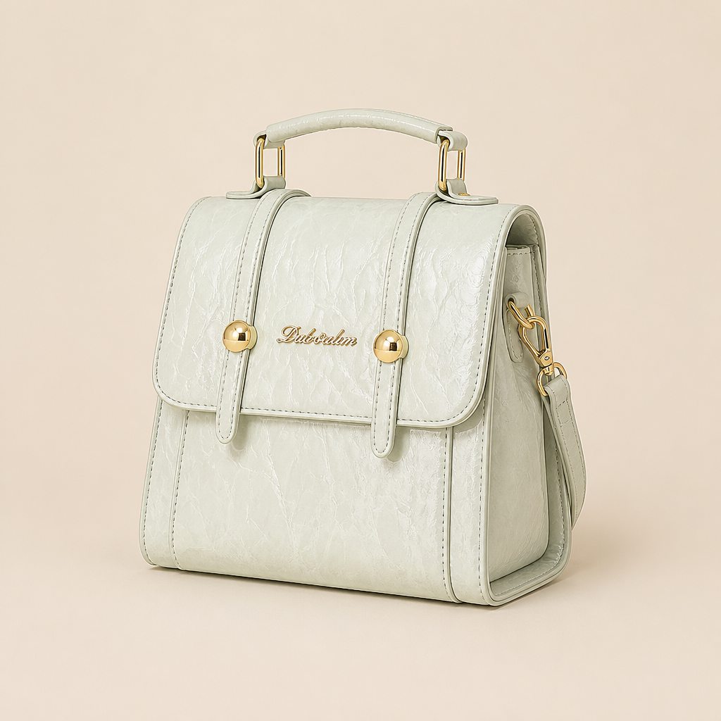 Evelina | Womens Lightweight Casual Small College Rucksack Backpack, Light Green