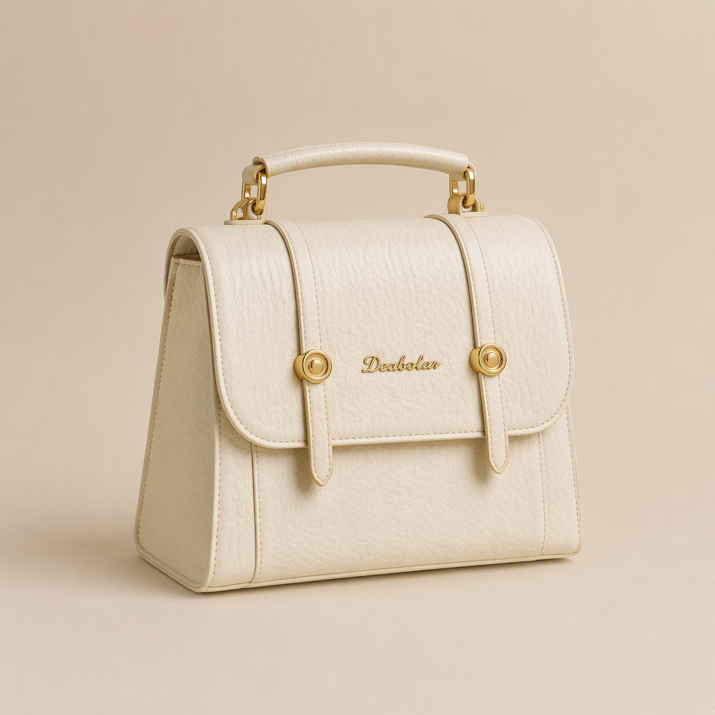 Evelina | Womens Lightweight Casual Small College Rucksack Backpack, Cream White