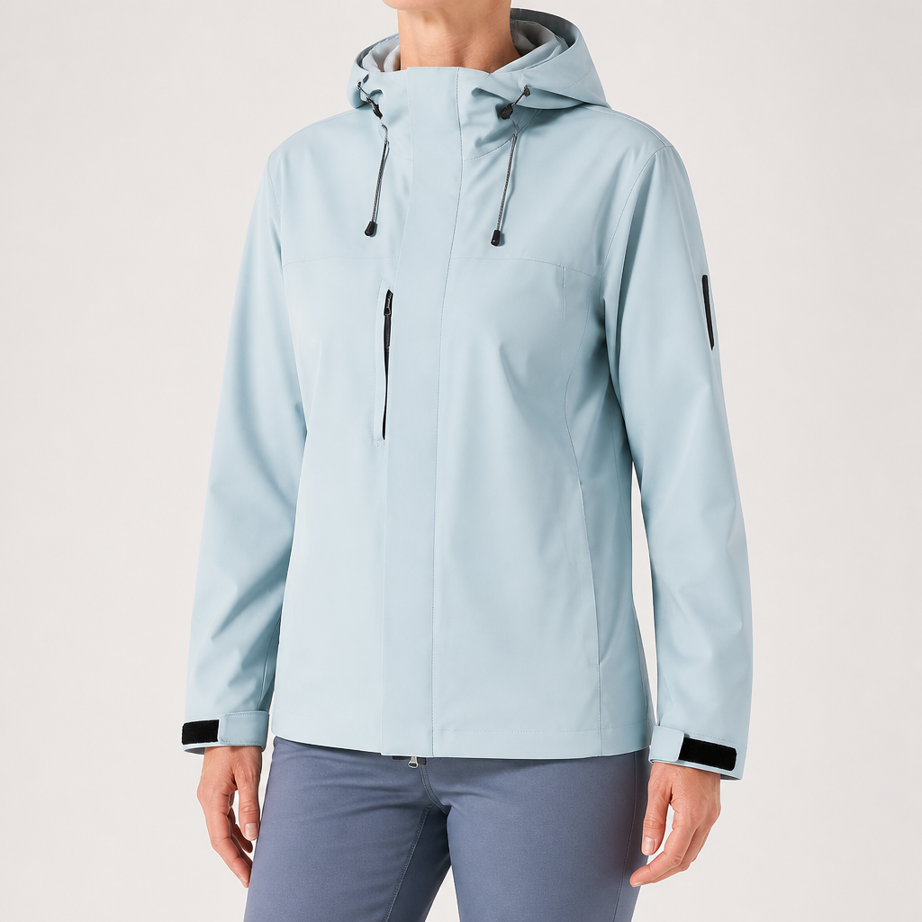 Evelyn | Womens Waterproof Windproof 3-in-1 Jacket, Baby Blue