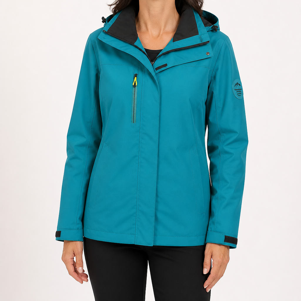 Evelyn | Womens Waterproof Windproof 3-in-1 Jacket, Turquoise