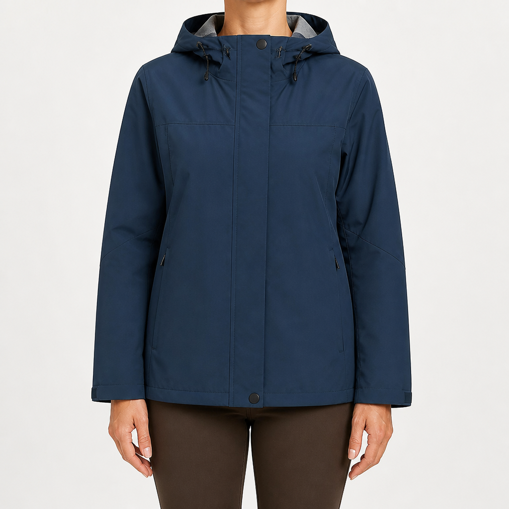 Evelyn | Womens Waterproof Windproof 3-in-1 Jacket, Navy Blue
