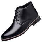 Everett | Mens Lace Up High Top Derby Ankle Leather Boots - 4