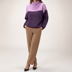 Fabienne | Womens Chunky Knit Jumper Knitted Warm Winter Sweater, Pink