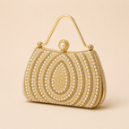 Faye | Womens Clutch Bag Evening Dinner Party Bag, Gold