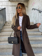 Fern | Womens Longline Lapel Winter Coat