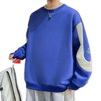 Fletcher | Mens Drop Shoulder Sweatshirt Plus Size Round Neck - 5