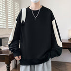 Fletcher | Mens Drop Shoulder Sweatshirt Plus Size Round Neck - 6