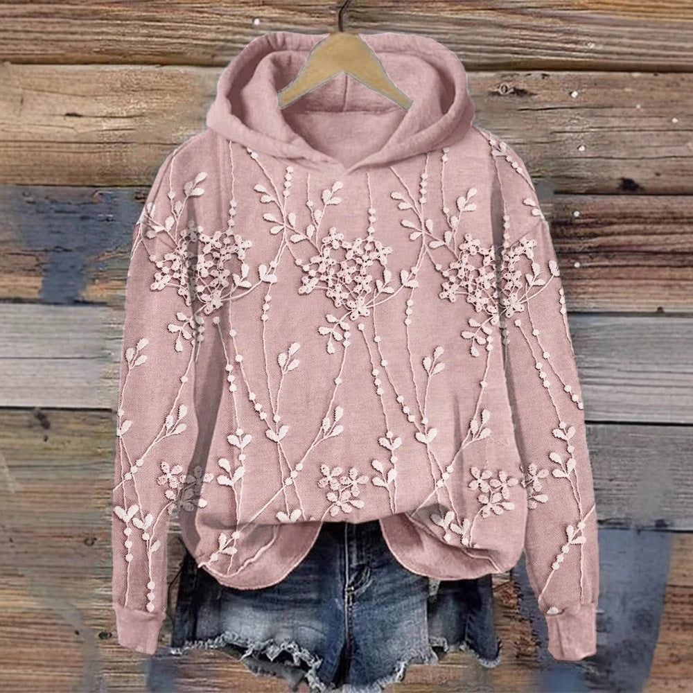 Flora | Womens Graphic Hoodie 3D Printed Casual Pullover Sweatshirt