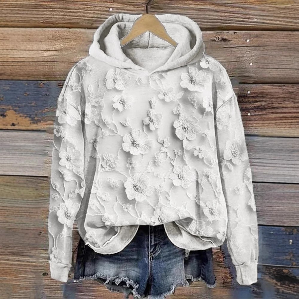 Flora | Womens Graphic Hoodie 3D Printed Casual Pullover Sweatshirt