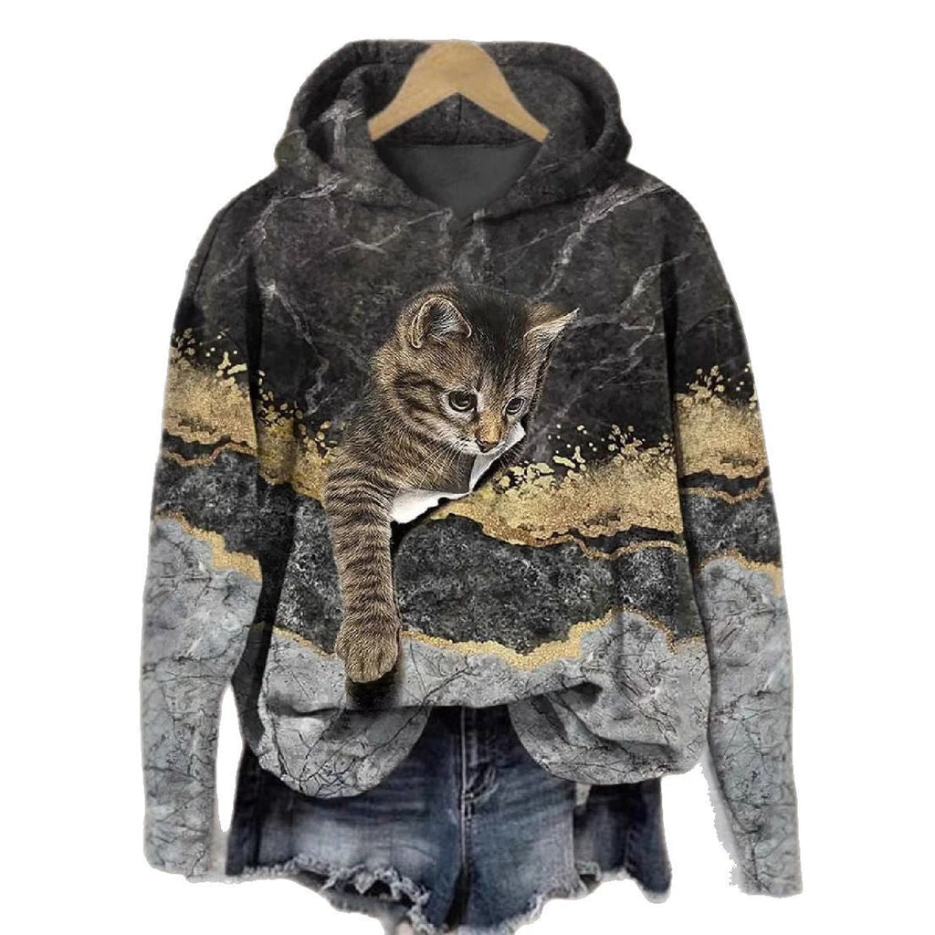Flora | Womens Graphic Hoodie 3D Printed Casual Pullover Sweatshirt