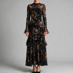 Frances | Womens Floral Midi Dress Spaghetti Strap French Style Summer Sundress