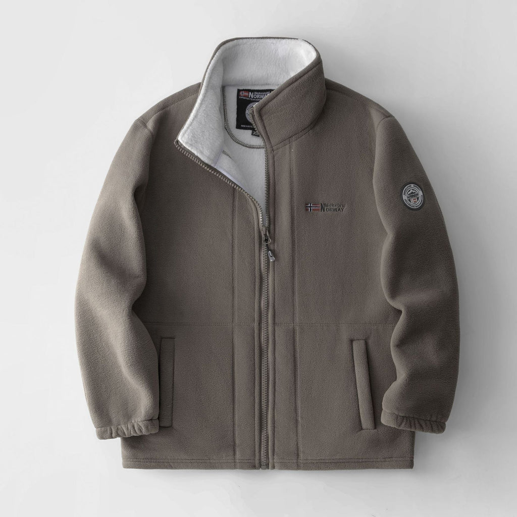 Fred | Mens Fleece Jacket Zip Up Warm Winter Casual Outdoor Outerwear