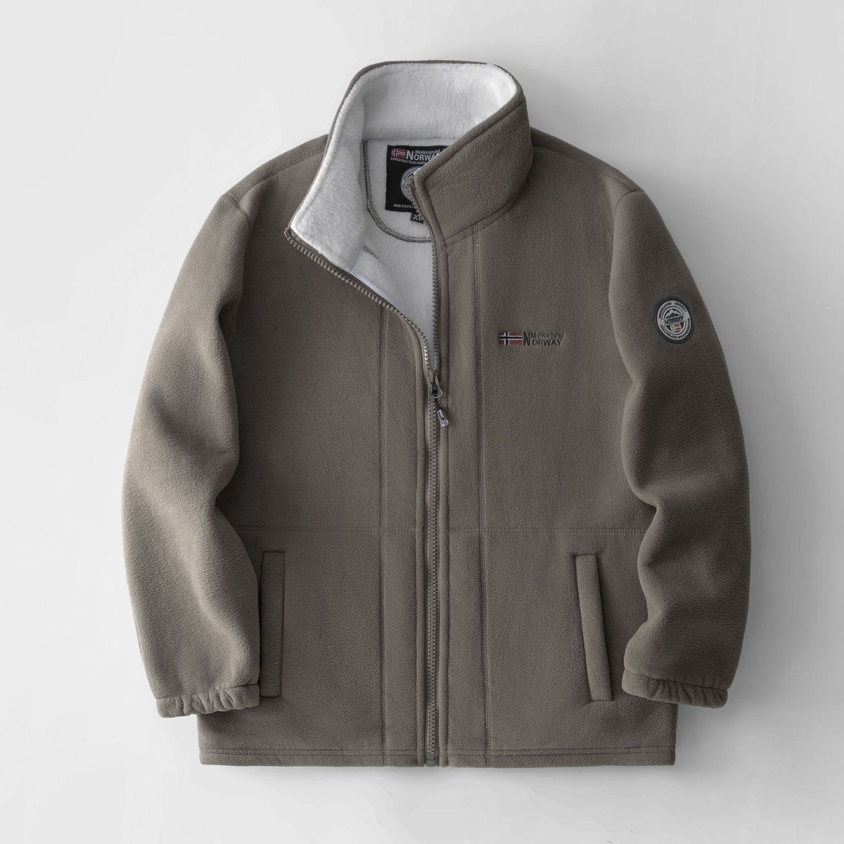 Fred | Mens Fleece Jacket Zip Up Warm Winter Casual Outdoor Outerwear