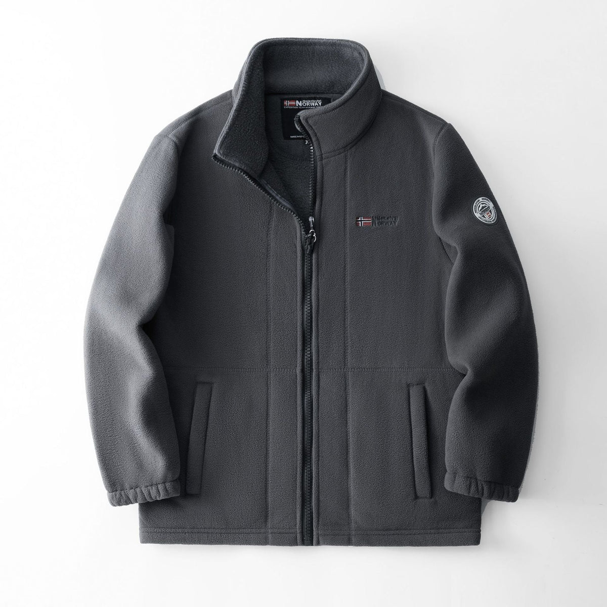 Fred | Mens Fleece Jacket Zip Up Warm Winter Casual Outdoor Outerwear