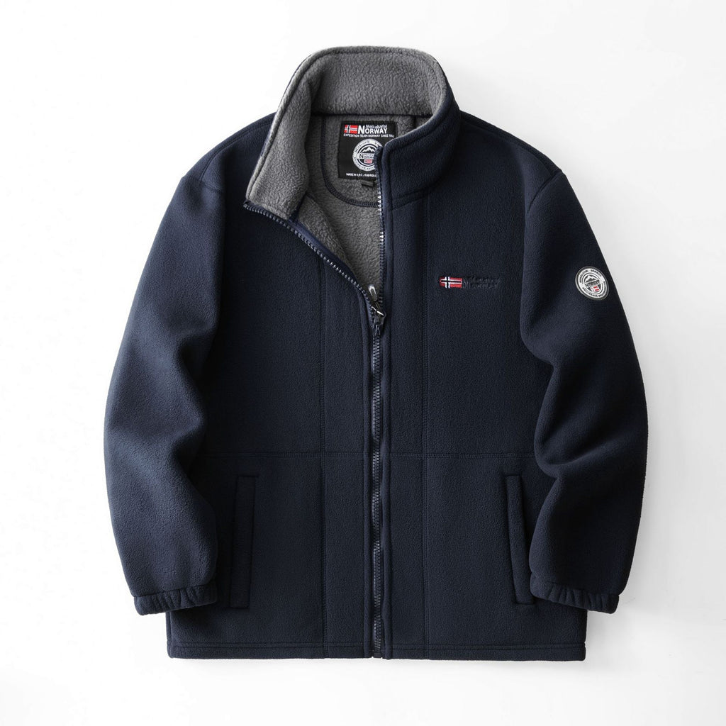 Fred | Mens Fleece Jacket Zip Up Warm Winter Casual Outdoor Outerwear