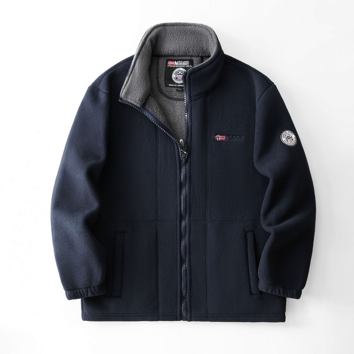 Fred | Mens Fleece Jacket Zip Up Warm Winter Casual Outdoor Outerwear