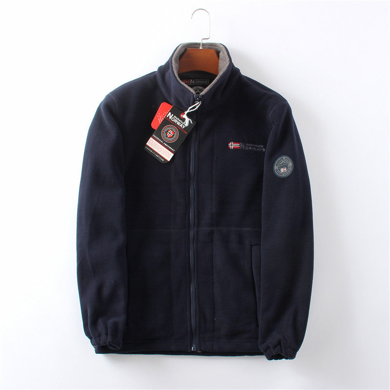 Fred | Mens Fleece Jacket Zip Up Warm Winter Casual Outdoor Outerwear