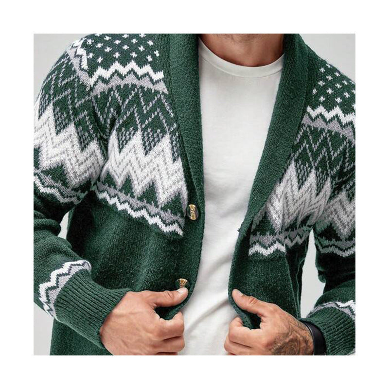 Gabriel | Mens Cardigan Solid Color Knitted Casual Sweater