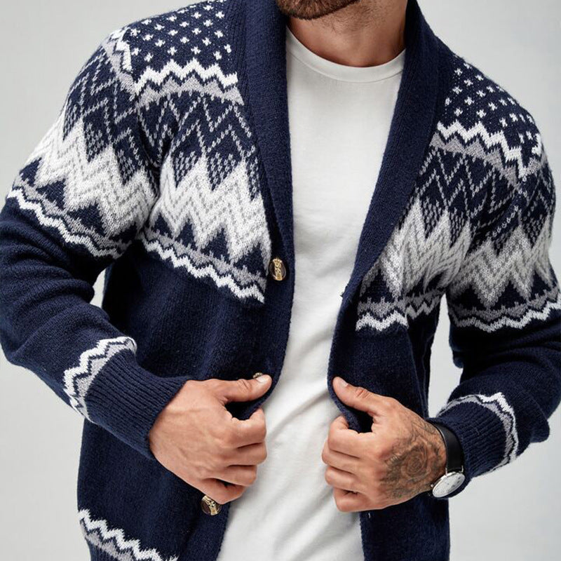 Gabriel | Mens Cardigan Solid Color Knitted Casual Sweater
