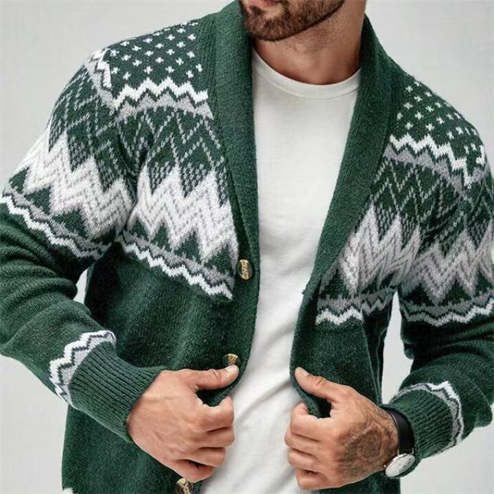 Gabriel | Mens Cardigan Solid Color Knitted Casual Sweater