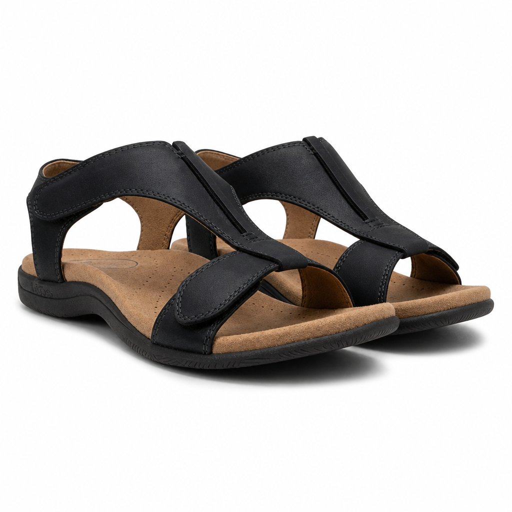 Gabriela | Womens Comfortable Flat Massage Beach Sandals