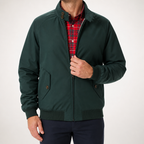 Gage | Mens Casual Zip Up Outdoor Lightweight Fall Jacket, Green