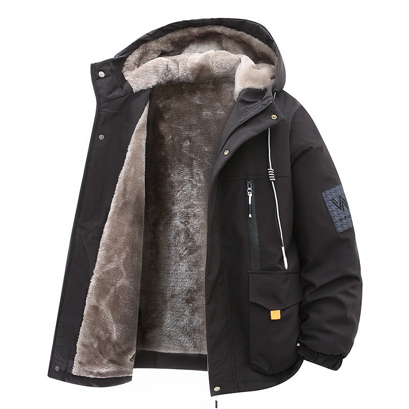 Garland | Mens Winter Fleece Lined Hooded Padded Parka Jacket
