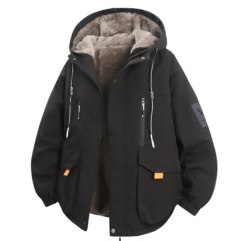 Garland | Mens Winter Fleece Lined Hooded Padded Parka Jacket