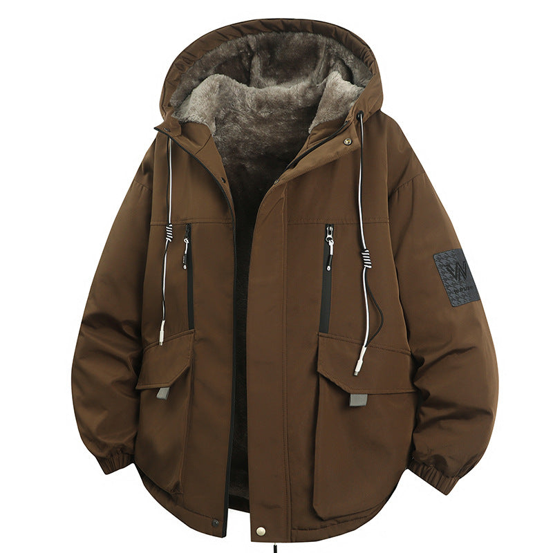 Garland | Mens Winter Fleece Lined Hooded Padded Parka Jacket