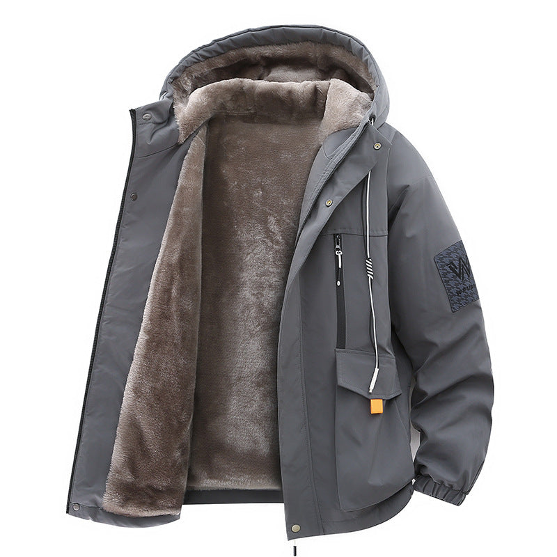 Garland | Mens Winter Fleece Lined Hooded Padded Parka Jacket
