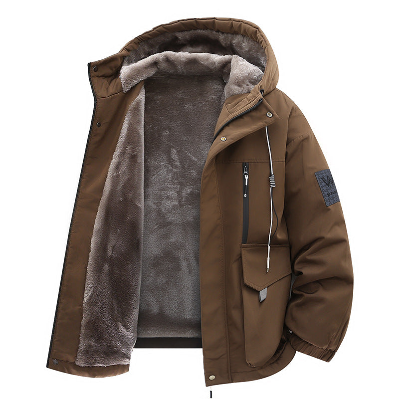 Garland | Mens Winter Fleece Lined Hooded Padded Parka Jacket