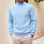 Garrick | Mens Knitted Warm High Neck Jumper Winter Sweater - 1