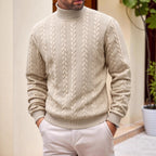 Garrick | Mens Knitted Warm High Neck Jumper Winter Sweater - 3