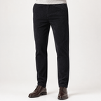 Garth | Mens Dress Slim Fit Straight Leg Business Casual Pants, Black