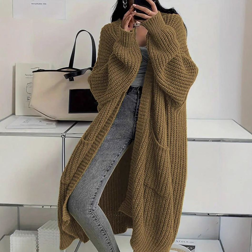 Georgia | Womens Long Cardigan Knit Loose Thick Winter Ladies Sweater