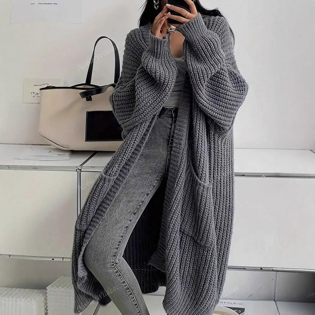 Georgia | Womens Long Cardigan Knit Loose Thick Winter Ladies Sweater