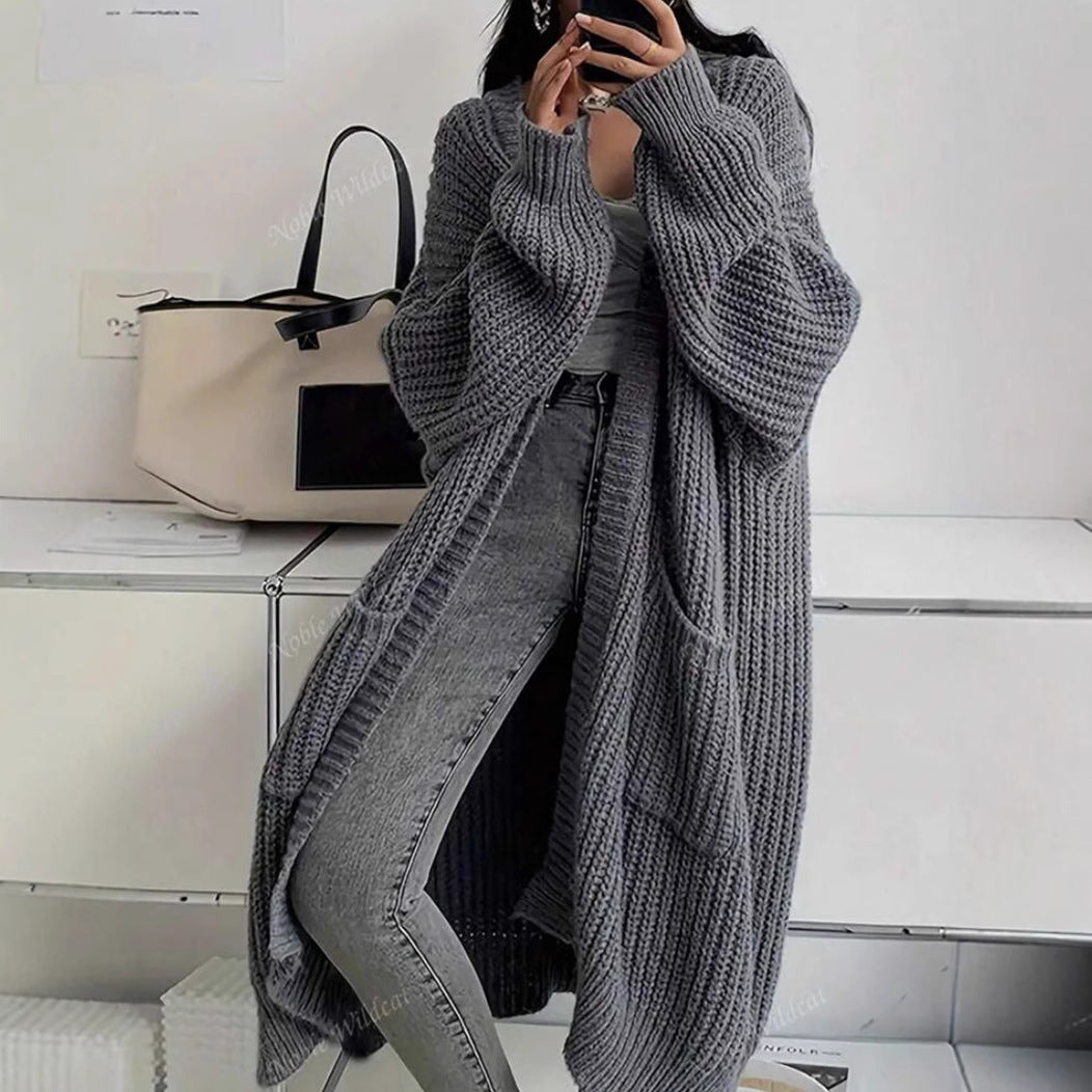 Georgia | Womens Long Cardigan Knit Loose Thick Winter Ladies Sweater