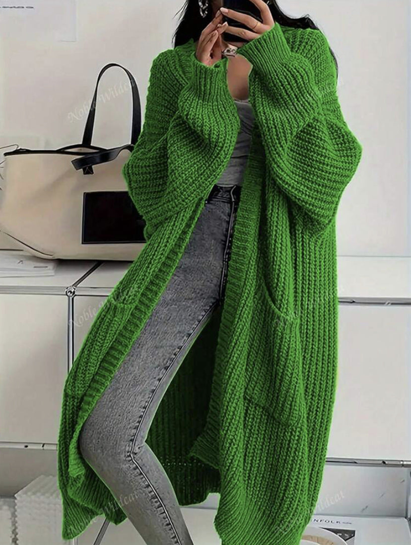 Georgia | Womens Long Cardigan Knit Loose Thick Winter Ladies Sweater